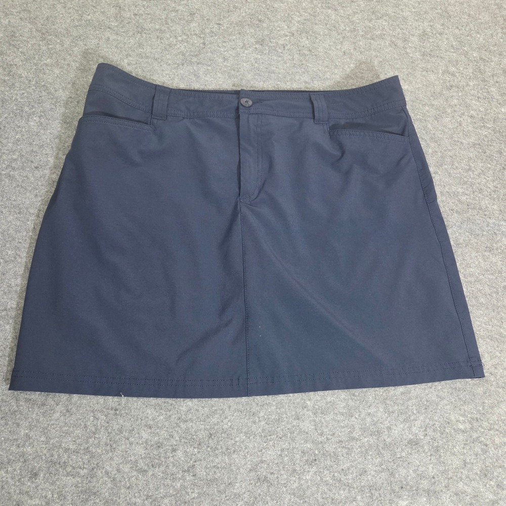 Eddie Bauer Womens Navy Blue Active Hiking Golf Skort Size 14 Stretch Mini Skirt
